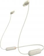 Наушники Sony WI-C100 In-ear IPX4 Wireless beige (WIC100C.CE7)