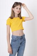 Кроп-топ для дівчаток Mevis р.146 жовтий 4627-10