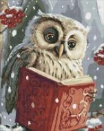 Алмазная мозаика Шикарная сова с голографическими стразами (AB) ©art_selena_ua Ideyka