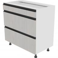 Тумба нижняя Софи ( Н 80 3Ш (1+2) FAVORIT ) шелковый камень/белый Світ Меблів