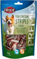 Ласощі Trixie PREMIO Chicken and Pollock Stripes палички курка/лосось 75гр Ласощі Trixie PREMIO Chicken and Pollock Stripes палички курка/лосось 75гр