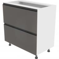 Тумба нижняя Софи (Н 80 Ш (+ВШ) FAVORIT) графит серый/белый Світ Меблів Тумба нижняя Софи (Н 80 Ш (+ВШ) FAVORIT) графит серый/белый Світ Меблів