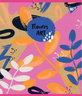 Тетрадь школьная 18 лист. клетка Flowers art 765080 YES