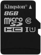 Карта памяти Kingston miсroSDHC 8 ГБ UHS Speed Class 1 (U1)Class 10 (SDC10G2/8GBSP)