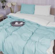 Наволочка бязь White-mint (11-2107+11-2208) 70x70 см белый/мятный MirSon