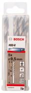 Набір свердел по металу Bosch HSS-G 9,5 мм 5 шт. 2608595076