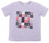 Футболка для мальчиков Luna Kids Smile р.158 серый меланж