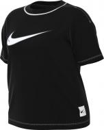 Футболка Nike W NSW SWSH SS TOP DM6211-010 р.M черный