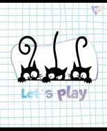 Тетрадь школьная 18 лист. клетка Playful kitties 765189 YES