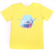 Футболка для мальчиков Luna Kids Blot р.128 желтый