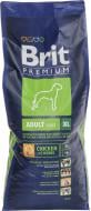 Корм для гигантских пород Brit Premium Adult XL 15 кг (злаки, курица) 15 кг