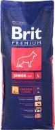 Корм для крупных пород Brit Premium Junior L 15 кг (злаки, курица) 15 кг