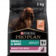 Корм сухий ProPlan by Purina Small&Mini Adult 1+ Sensitive Skin для дорослих собак з чутливою шкірою з лососем 3 кг