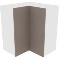 Шкаф Софи (В 60х60 прямой (720) левая) глиняный серый/белый Світ Меблів