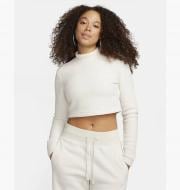 Свитшот Nike NSPHNX PLSH LS CROP TOP FN3619-104 р.M бежевый