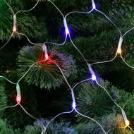 Электрогирлянда-сетка разноцветная встроенный светодиод (LED) 80 ламп 1,2 м