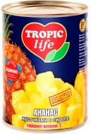 Консерва Tropic Life Фруктовий коктейль Ананас шматочками в сиропі 580 мл