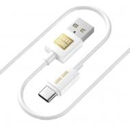 Кабель Luxe Cube 3A/60W USB C to USB 1,2 м белый (8889998698469)