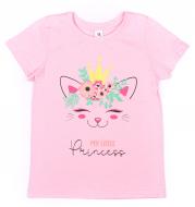 Футболка для девочек Luna Kids Princess р.98 розовый