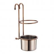 Стакан на рейлинг Lemax YJ-G017 E BA 206x105x138 мм для столовых приборов античная бронза