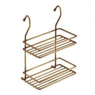 Полка на рейлинг Lemax MX-066 ВА двухъярусная малая 200х110х280 мм античная бронза