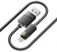 Кабель Luxe Cube Premium Lightning to USB 1 м серый (9780201379648)