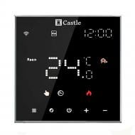 Терморегулятор для электрического теплого пола Castle AC602H программный, черный