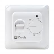 Терморегулятор для электрического теплого пола Castle механический RTC70.26 белый