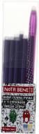 Набір ручок гелевих Nota Bene пиши-зітри + 9 стрижнів 0,5 мм фіолетовий