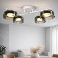 ВИТРИНА! Люстра потолочная LIGHT SET DUSHA MS228 4x12 Вт GX53 белый/дымчатый