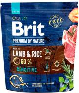 Корм для всех пород Brit Premium Лем для собак с чувствительным пищеварением, с ягнятиной, 1 кг, 1 кг