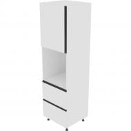 Пенал Софи ( П 60 ДШ (720) LUX ) белый/белый Світ Меблів