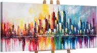 Картина на холсте Ритм мегаполиса 50x115 см YS-Art