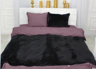 Наволочка велюр Winter Delicate 28-0106 Suolo 60x60 см черный/пудровый MirSon