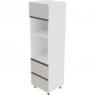 Шкаф під духовку та НВЧ-піч Софі ( П 60 ДШ п/мікрохв. (720) LUX ) шовковий камінь/білий Світ Меблів Шкаф під духовку та НВЧ-піч Софі ( П 60 ДШ п/мікрохв. (720) LUX ) шовковий камінь/білий Світ Меблів