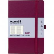 Еженедельник 2021 Prime Strong А5 винный Axent 8507-21-46-a