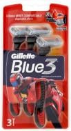 Станки одноразовые Gillette Blue3 BLUE 3 красный 3 шт.