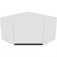 Шкаф Софи (А 60х60 (320) левая) белый/белый Світ Меблів