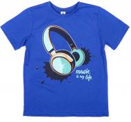 Футболка для мальчиков Luna Kids Music р.116 темно-синий