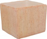 Кашпо керамическое Artivas Cubo Pirite tiger eye квадратный 11,5 л (2512405) оранжевый