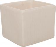 Кашпо керамическое Artivas Cubo Pirite white квадратный 11,5 л (2512401) белый