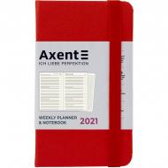 Еженедельник 2021 Pocket Strong А6- красный Axent 46591