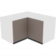Шафа Софі (А 60х60 прямий (320) права) глиняний сірий/білий Світ Меблів Шафа Софі (А 60х60 прямий (320) права) глиняний сірий/білий Світ Меблів