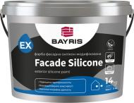 Краска фасадная cиликономодифицированная Bayris FACADE SILICONE мат белый 14 кг