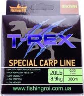 Волосінь Fishing ROI T-Rex Special Carp Line Brown 300м 0.3мм 8.90кг 49-00-030