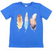 Футболка для хлопчиків Luna Kids Feather р.164 синій Футболка для хлопчиків Luna Kids Feather р.164 синій