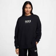 Свитшот Nike W NSW FLC OS CREW GLS HM4318-010 р.XL черный