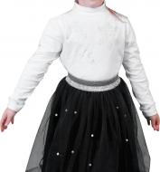 Гольф для девочки DaNa-kids Стразы р.104 белый 156016