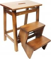 Табурет-лестница тонированный под лаком орех / орех