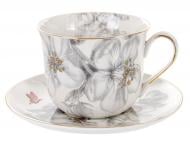 Чашка чайная с блюдцем Валери Gray 400 мл 975-023 Lefard